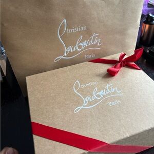 Christian LouboutinJane 85mm Leather Mule Sandals – Black – Red Sole – Size 38.5